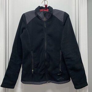 Eddie Bauer Jacket Insulated Fleece Sherpa Full Zip Long Sleeve Standing Collar